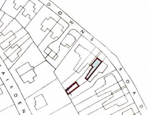 TITLE PLAN SHOWING FLAT & GARDEN- click for photo gallery